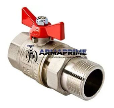 Кран латунный муфтовый с американкой Valtec Base VT.227.N.07 Ду32 Ру25